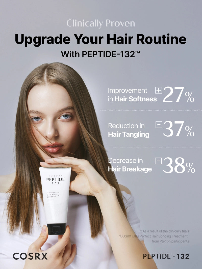 COSRX Peptide-132 Ultra Perfect Hair Bonding Treatment 120 ml – Korean hair restoration therapy with peptides