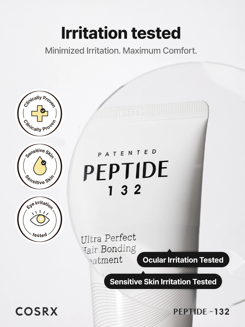 COSRX Peptide-132 Ultra Perfect Hair Bonding Treatment 120 ml – Korean hair restoration therapy with peptides