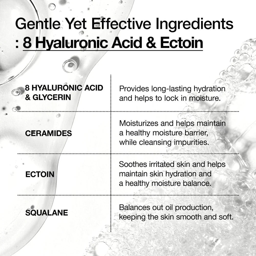 Anua 8 Hyaluronic Acid Moisturizing Gentle Gel Cleanser 150 ml – Korean gentle hydrating cleansing gel