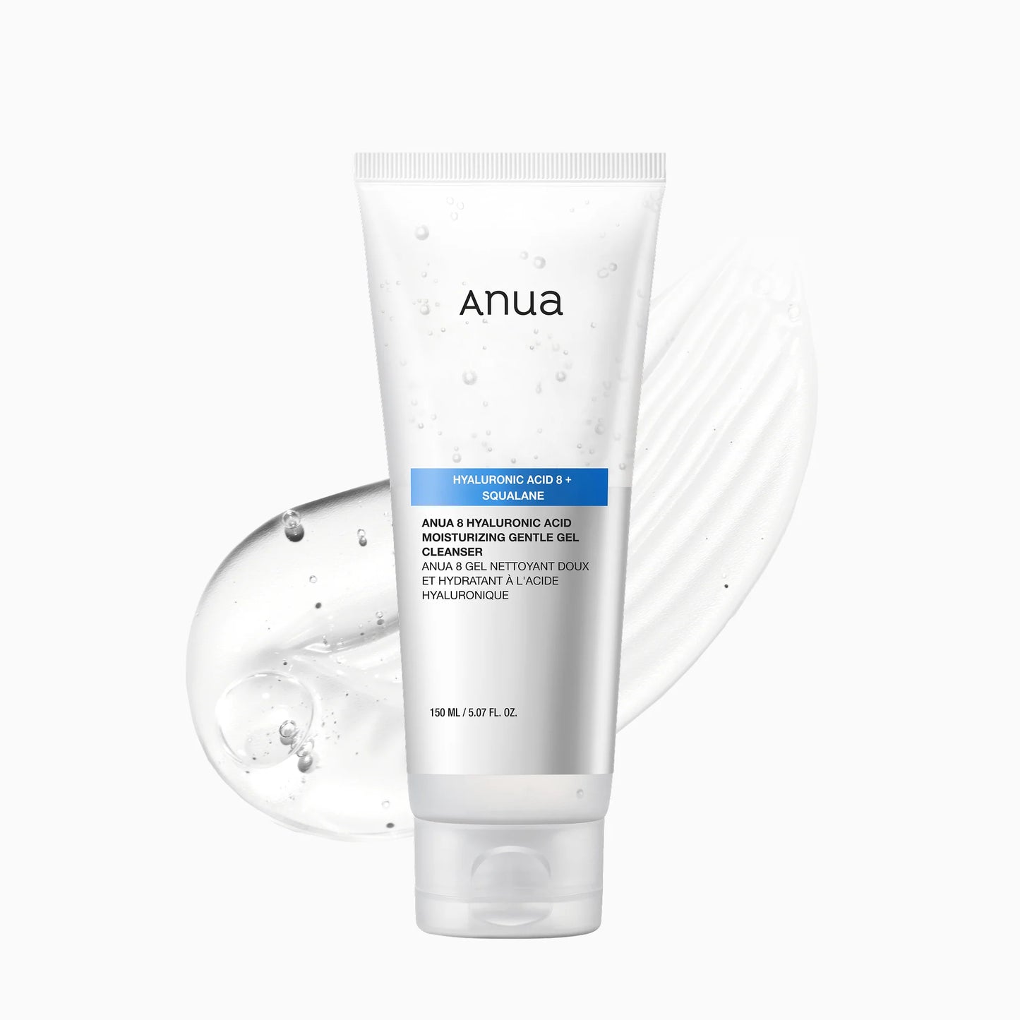 Anua 8 Hyaluronic Acid Moisturizing Gentle Gel Cleanser 150 ml – Korean gentle hydrating cleansing gel