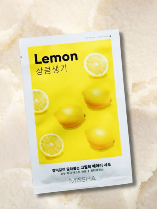 MISSHA Airy Fit Sheet Mask Brightening Mask With Lemon Extract – Brightening sheet mask with lemon extract 19 ml