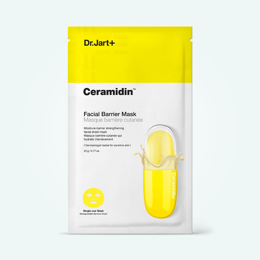 Dr. Jart+ Ceramidin Skin Barrier Facial Mask 22 ml – Korean restorative mask with ceramides for a strong skin barrier