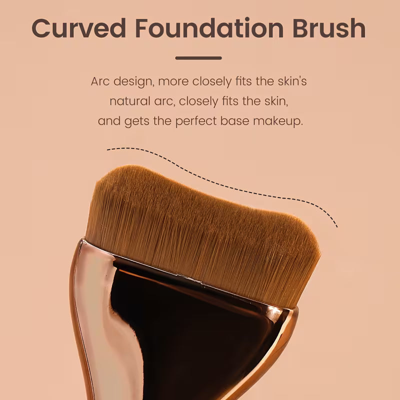MAANGE makeup brush set – 3 professional foundation and kabuki brushes
