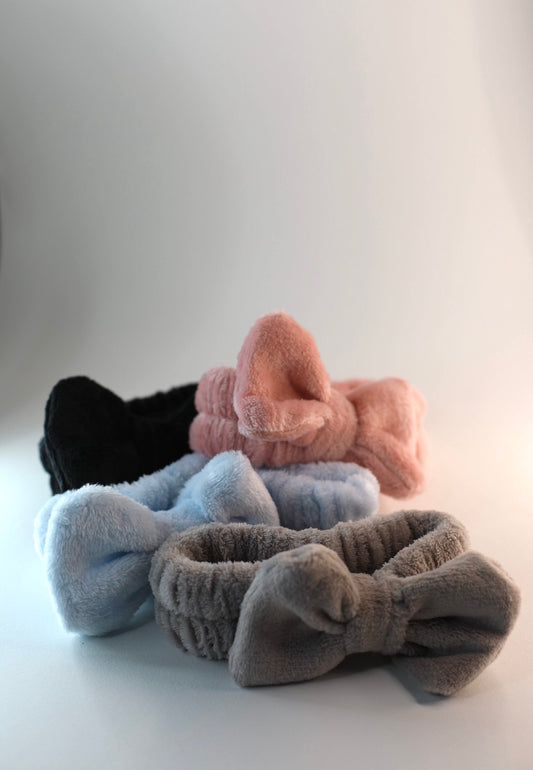 Cosmetic hair band – set of 3 for makeup and facial care