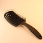 Elegant round hair comb – carved decorative accessory for women