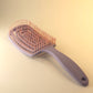 Elegant round hair comb – carved decorative accessory for women