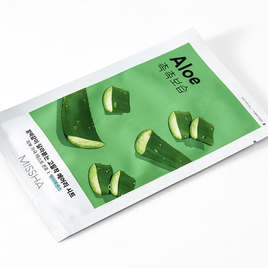 MISSHA Airy Fit Sheet Mask Aloe – Soothing and hydrating sheet mask with aloe vera 19 g