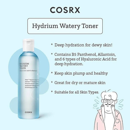 COSRX Hydrium Watery Toner 150 мл – Хидратиращ тонер с хиалуронова киселина