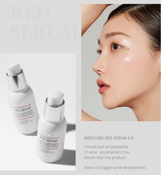 Medicube Red Serum 2.0 30 ml – Korean soothing serum for problematic and sensitive skin