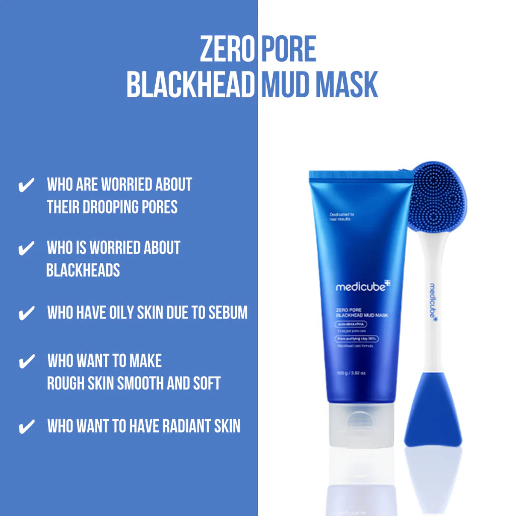 Medicube Zero Pore Blackhead Mud Mask 100 g – Korean mud mask against blackheads